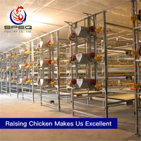 Automatic Broiler Chicken Farm Battery Cage Poultry Farming Equipment for sale