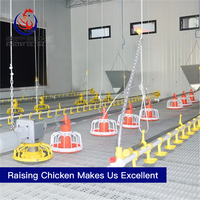 Practical broiler floor rearing chicken cage poultry farm equipment for sale