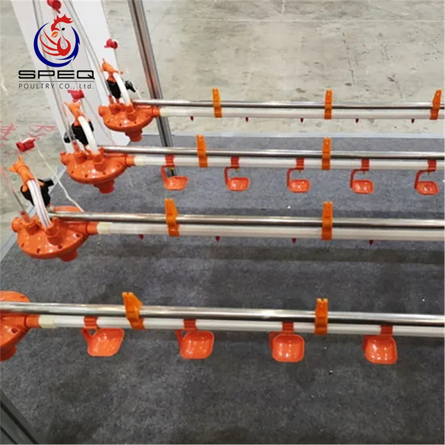 Breeding System Nipple Drinking Water Pan Feeding Line Broiler Automatic